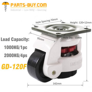 GD 120F foot operated leveling casters